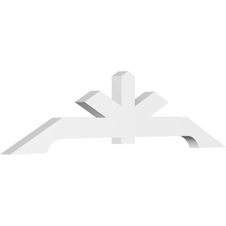 Ekena Millwork Vanguard Architectural Grade PVC Gable Bracket, 96"W x 24"H x 4"D x 6"F, 6/12 Pitch GBP096X24X0406VAN00